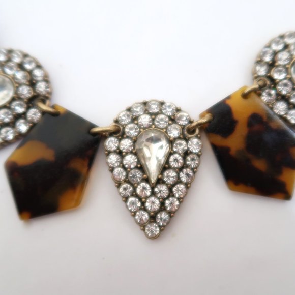 LULU FROST x J CREW Crystal Kite tortoise necklace - Picture 3 of 4